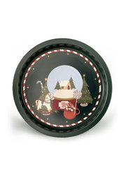 Hermia EZ1978R Bandeja de Metal 31,5 x 31,5 cm Decoración del Hogar